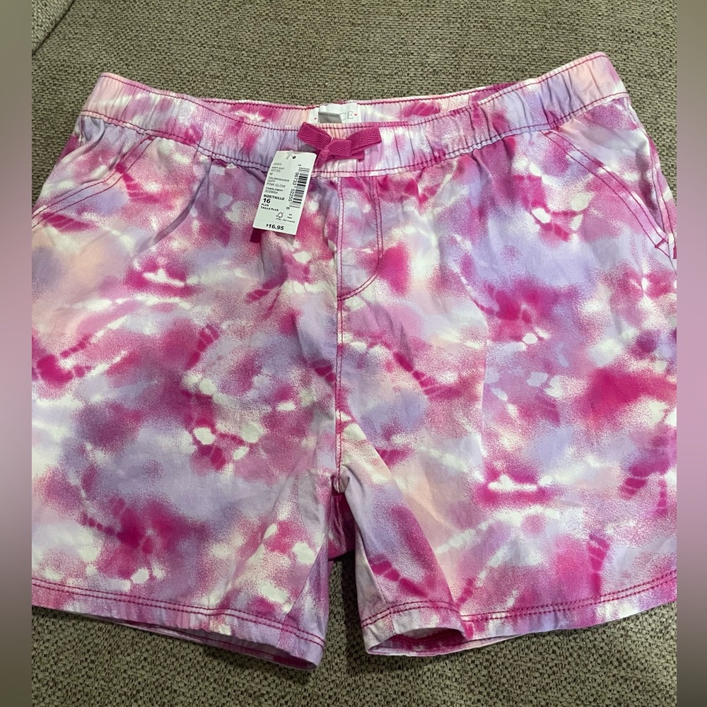 Children’s Place Pink Tye Dye Shorts 16